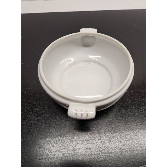 Vintage Hand Painted Porcelain Lidded Bowl With Scenic Landscape Design - Picture 10 of 15